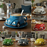 Handmade Creative Synthetic Resin Cup Beetle Car Shape Coffee Mug Resin Craft Gift Fun Imaginative Beetle Themed Drinking Cup