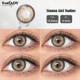 1 Pair Colored Contact Lenses Natural Brown Pupils Eyes Contact lenses Soft Contact Lenses 14.20mm