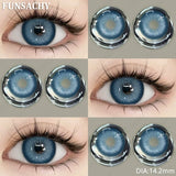 1Pair Colored Contact Lenses for Eyes Blue Eye Lenses Green Fashion Lenses High Quality Brown Natural Gray Eye Contacts