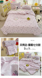 Korean Style Summer Cool Quilt For Girl Skin-friendly Washed Cotton Air Conditioning Quilt Breathable Soft Blanket Home Textiles