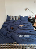 Fre Color Colion Pure Cotton Pleated Four-Piece Set Bedding Quilt Cover Pillowcase Bed eet id Pattern Chinese Sle