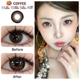1 Pair(2pcs) Mixed Blood Fairy Long Lasting Fashion Gray Contact Lenses For Party Makeup Mixed Blood Exotic Gray
