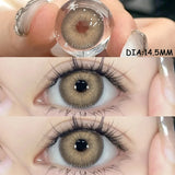 1 Pair Colored Contact Lenses for Eyes Natural Look Brown Eye Lenses Gray Contact Blue Lenses