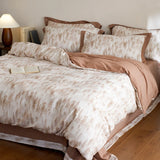 Japanese ditsy floral Cotton Bedding Sets Duvet Cover Sheet Pillowcase 4pc Underwear Bed Linens