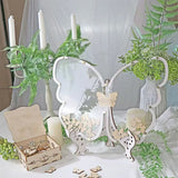 Wooden Heart-Shaped Butterfly Wedding Party Guest Books Commemoration Wedding New Year Decoration Wedding Birthday Home Ornament