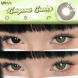 1 Pair Yearly Use Color Contact Lenses for Eyes Natural Look Brown Eye Lenses Beauty Pupils Gray Lens Eyes Cosmetic