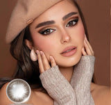 2pcs Colored Contact Lenses for Eyes Natural Blue Contact Lenses Eye Makeup Contact Yearly Gray Beauty Pupil Women Lens