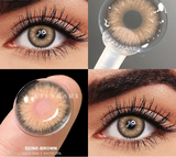 1Pair Color Contact Lenses for Eyes Fashion Blue Eye Lenses Natural Brown Lens Green Contacts Yearly Gray Beauty Pupils