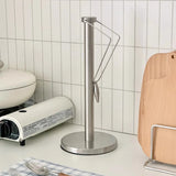 Nordic Kitchen Napkin Rack Stainless Steel Paper Holder Shelf Tissue Support Stand Organizer Aesthetic Home Decor Accessories