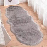 Grey Plush Sofa Cushion Long Plush Simple Winter Anti Slip Mat European Style Thickened Encryption Warm and Dustproof Sofa Towel