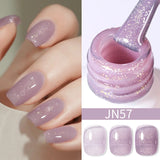 10ml Red Series Gel Nail Polish Winter Dark Red Glitter Nail Art Varnish Semi Permanent Soak Off UV LED Gel
