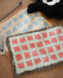 Cute Plaid Soft Tufted Carpet Ant-slip Rug Floor Mats Bathroom Absorbent Bathroom floor mat plush carpet toilet non-slip