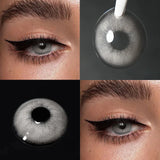 Yearly Disposable Eye-Enlarge Colored Contact Lenses 1Pair Fashion Cosmetic Color Contacts Beauty Daily Makeup Lens