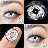 Cosplay Blue Color Contact Lenses for Eyes Yearly Makeup Halloween Beauty Yellow Contact Lenses Eye Cosmetic