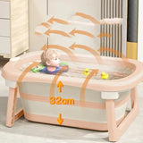 Foldable Baby Bathtub for baby Toddlers Space Saving Bath Tub Easy Storage Lightweight Portable Design Infant Baby Bath Supplies