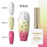 16 Colors of Thermochromic Gel Nail Polish - Trendy Autumn/Winter Thermochromic Gel Nail Polish with LED Gloss and Shine for a S