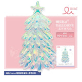 New Matte Christmas Tree Balloon Set Xmas Tree Aluminum Film Balloon Navidad Eve Decoration Party Photo Prop New Year