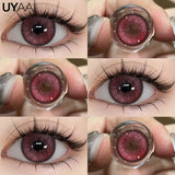 1 Pair Cosplay Pink Lenses for Eyes Anime Lenses for Halloween Nezuko Colorcon y2k Eye Contacts Cosmetic Red Lens Cosplay