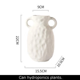 Art Black Spotted Ceramic Vase Flower Pots Decorative Arrangement Desk Decoration Ornaments Crafts Floral Vases