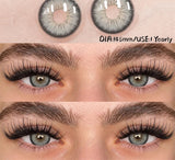 New Natural Color Contact Lenses 2pcs Blue Eyes Lenses Gray Eye Contact Brown Colored Eye Lens Green Beauty Makeup Lens