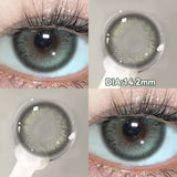 (2pcs)1Pair Myopia Color Contact Lenses for Eyes Fashion Prescription Lenses Beauty Pupils Blue Green Brown Grey Lenses