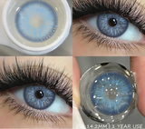1 Pair Colored Contact Lenses for Eyes Brown Contacts Lenses Fashion Blue Lenses Yearly Gray Pupils Lens Beauty Makeup