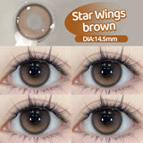 1 Pair Purple Beauty Colored contact lenses For Eyes Halloween Makeup Lens Pupils Fashion Big Eye Lenses Myopia Lenses