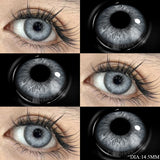 1 Pair Green Contact Lenses for Eyes Beauty Pupils Lenses Eye 14.2mm Yearly Use Fashion Blue Colored Contacts Lenses Green
