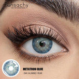 2Pcs Kroean New Colored Contact Lenses Natural Blue Makeup Cosmetic Pupils Soft Lens Eye Beautiful Color Lens Yearly