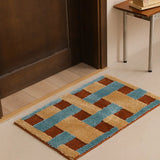 Retro Tufted Grids Bathroom Mat Soft Tufting Geometric Bedroom Carpet Bedside Rug Floor Non Slip Pad Aesthetic Home Autumn Decor
