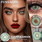 1 Pair Lucifer Series Color Contact Lenses for Eyes Natural Blue/Brown/Gray/Green Lens 14.5mm Big Eyes Contacts Yearly