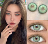 Color Contact Lenses Green Lenses for Eyes 1 Pair Natural Look Brown Lenses Fashion Lenses Y2K Korean Lenses Beauty