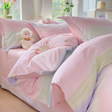 New Cotton Single Duvet Cover Printed Garden Quilt Cover Skin Friendly Breathable Bedding 150x200 180x220 220x240 200x230