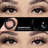 0~-6.00 Myopia Lenses 1 Pair Colored Contact Lenses with Degree Natural Eye Contact Prescription Lens Fashion Lenses