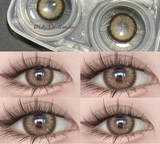 2 Pair Colored Beauty Pupil Makeup Lens  Brown Eye Lenses Gray Contact Green Eye Lenses Blue Lenses Yearly