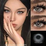 1 Pair Breeze & Chagall Series Colored Contact Lenses Natural Brown Pupils Eyes Contact lenses Gray Soft Contacts 14.20mm