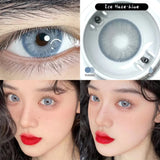 (2pcs)1Pair Myopia Color Contact Lenses for Eyes Fashion Prescription Lenses Beauty Pupils Blue Green Brown Grey Lenses