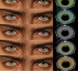 Natural Colored Contacts Lenses Ocean Blue Gray Color Lenses Brown Eye Lens Green Eye Contact Yearly Beauty Makeup Lens