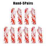Gory Blood Splatter Gloves Ultra-Realistic Halloween Prop for Terrifying Bloody Hands Effect Perfect for Haunted House Actors