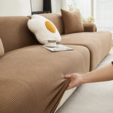 Elastic Universal Sofa Slipcover Knit Thicken Sofa Cover for Living Room Armchair Couch Cover L-shape Sofa Cover 1/2/3/4 Seater