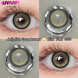 1 Pair Yearly Beauty Fashion Lenses Colored Contact Lenses for Eyes Blue Eyes Lenses Natural  Gray Lens Brown Lens