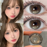 1 Pair Contact Lenses with Degree Colored Pupils Brown Lenses Blue Natural Korean Soft Lenses Fast Shipping