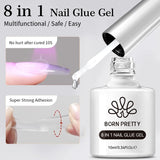 BORN PRETTY 10ml Black Glass Cat Magnetic Gel Nail Polish Ultra Shine Gold Silver Glitter Soak Off UV LED Gel Nail Art Varnish