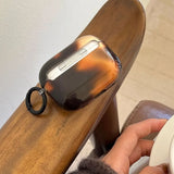 Retro Ink Wash Amber Color Wireless Bluetooth Earphone Case For Apple AirPods 4 New Protective Shell For AirPods 1 2 3 Pro2