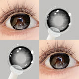 1 Pair(2pcs) Mixed Blood Fairy Long Lasting Fashion Gray Contact Lenses For Party Makeup Mixed Blood Exotic Gray