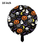 Halloween Decoration Balloon Pumpkin Ghost Spider Foil Balloons Toys Bat Globos Halloween Party Supplies