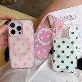 INS Korea Point Phone Case For Iphone 16ProMax 15Pro 13 14 15 16 Pro Max 15Pro 15ProMax Cover Fundas