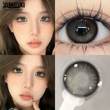 2PCS  Colored Contact Lenses Beautiful Pupil Color Circle Lens Prescription Yearly Natural 0-8 Degrees  Fast Shipping