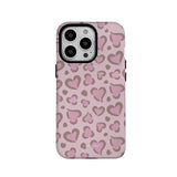Ins Pink Strawberry Leopard Print  Hard Case for IPhone 16 15 14 13 Pro Max 14 Plus Back Phone Cover for 12 Mini 11 Pro Max