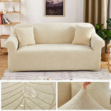 Water-resistant Elastic Sofa Cover for Living Room Stretch 1/2/3/4 Seater L-Shaped Corner Couch Cover Armchair Protector